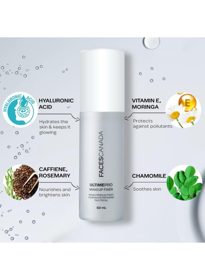 FACESCANADA Always On Glow Combo - All Day Hydra Matte Foundation - Absolute Ivory 012 (18 ml) + Strobe Cream - Rose Gold (18 ml) + Ultime Pro Makeup Fixer (50 ml) | Illuminating & Glowing Makeup Base | Long Lasting Makeup Setting Spray - Image 4